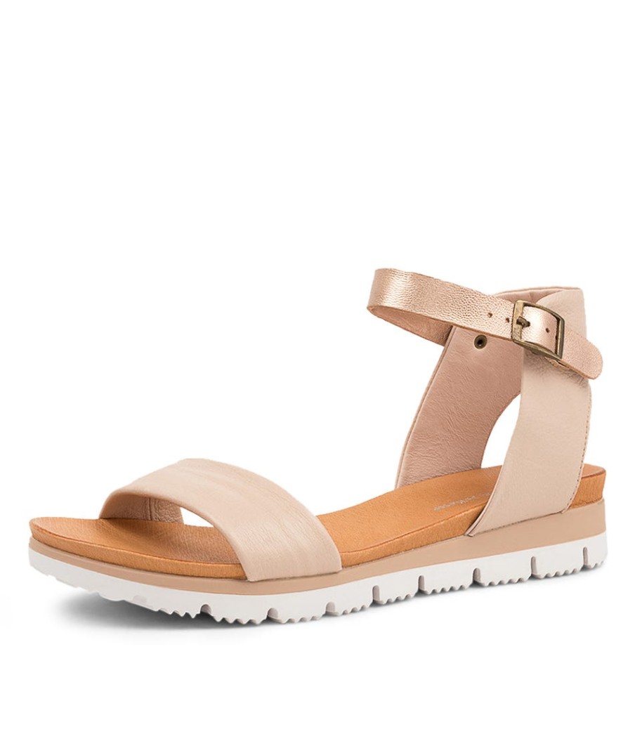 DJANGO & JULIETTE Londona Nude-Rose Gold | Wedges