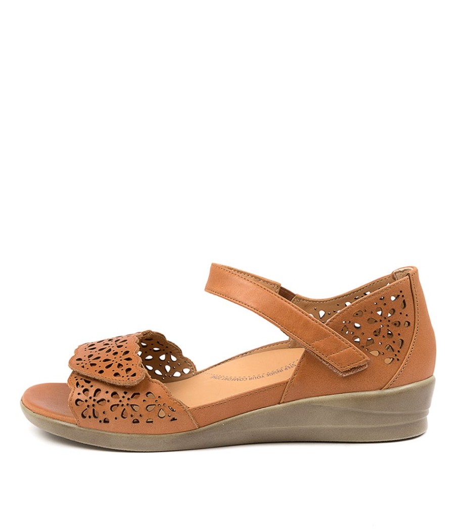 ZIERA Dusty W Tan Leather | Comfort