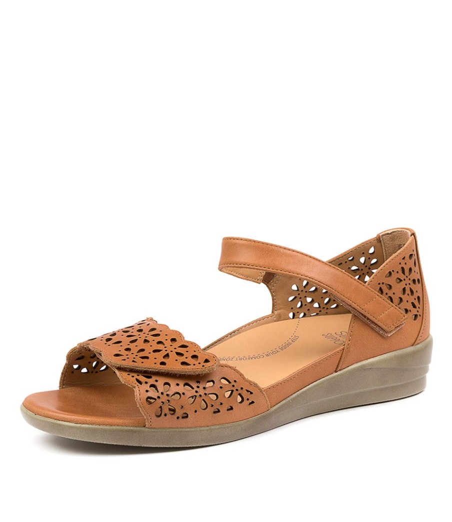 ZIERA Dusty W Tan Leather | Comfort