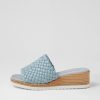 DJANGO & JULIETTE Idalis Denim Leather Sandals | Espadrilles