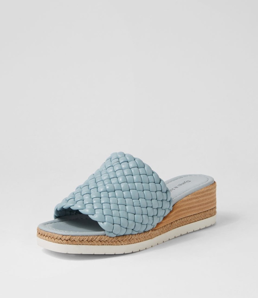 DJANGO & JULIETTE Idalis Denim Leather Sandals | Espadrilles