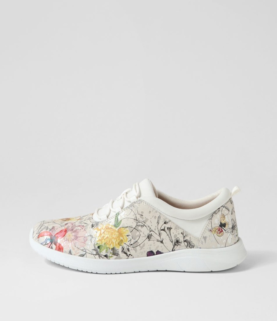 ZIERA Fox Xf White Fields Leather Sneakers | Comfort