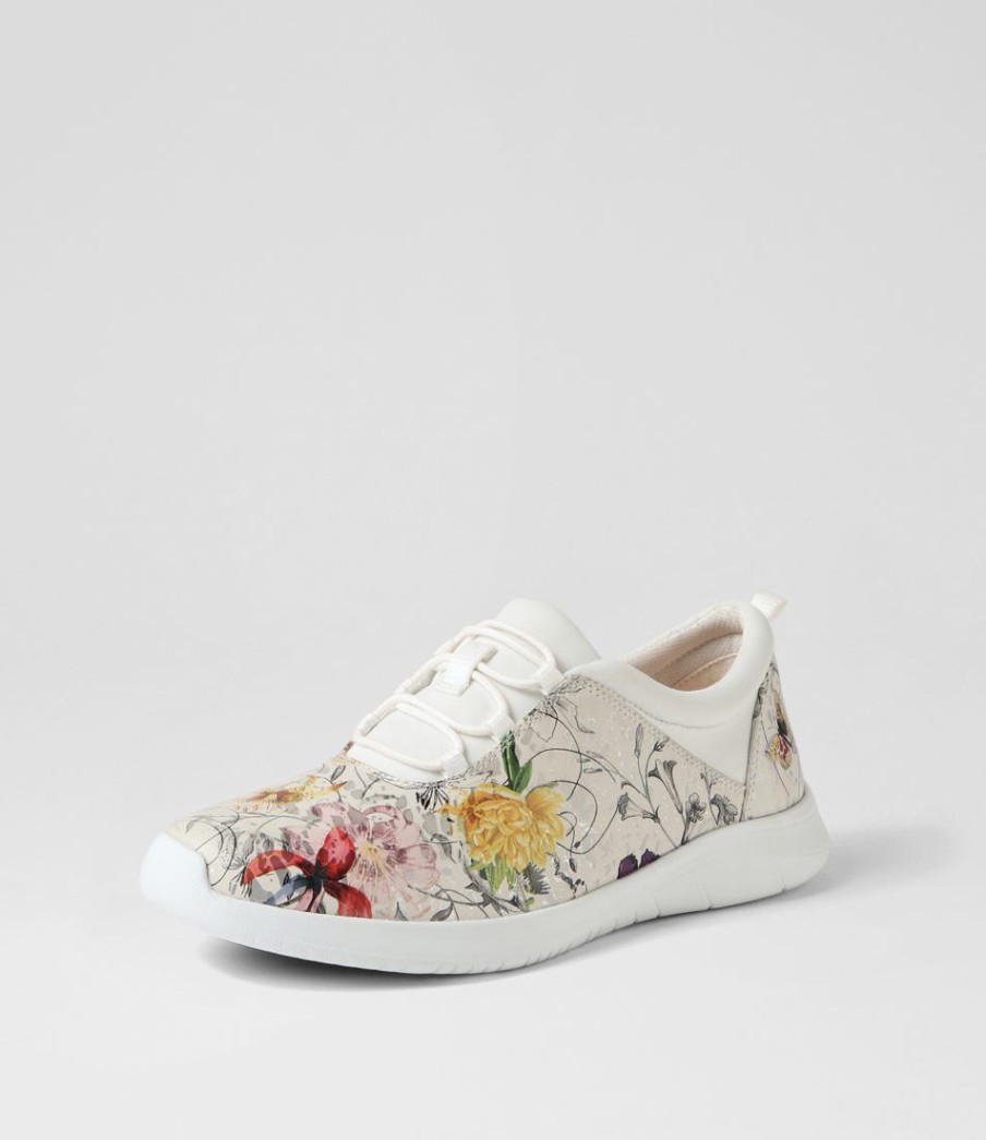 ZIERA Fox Xf White Fields Leather Sneakers | Comfort