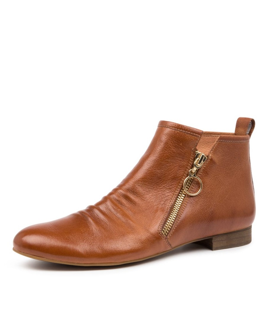 DJANGO & JULIETTE Gingerly Tan Leather | Boots