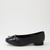 DIANA FERRARI Tess Black Leather Flat Shoes | Flats