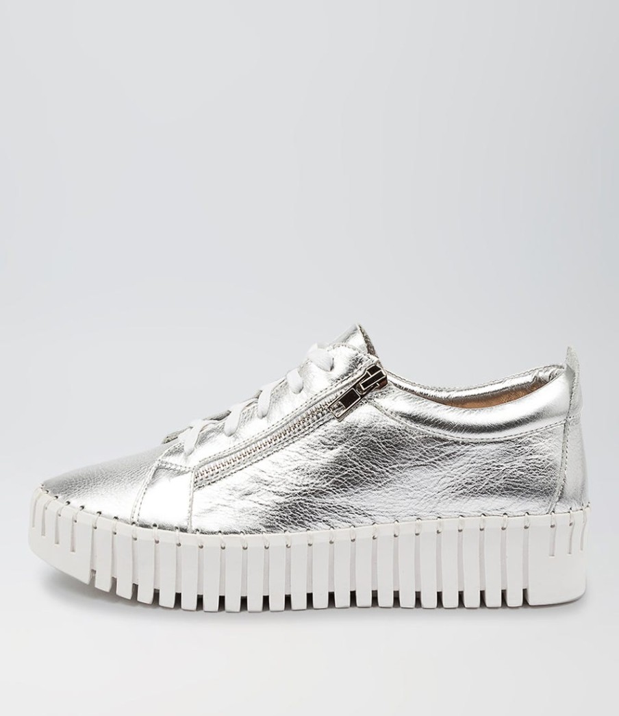 DJANGO & JULIETTE Bump Dj Silver Leather | Sneakers