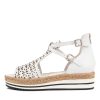 DJANGO & JULIETTE Accra White Leather Espadrilles | Espadrilles