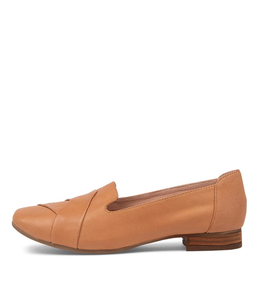 DIANA FERRARI Tilony Dark Tan Leather Loafers | Loafers