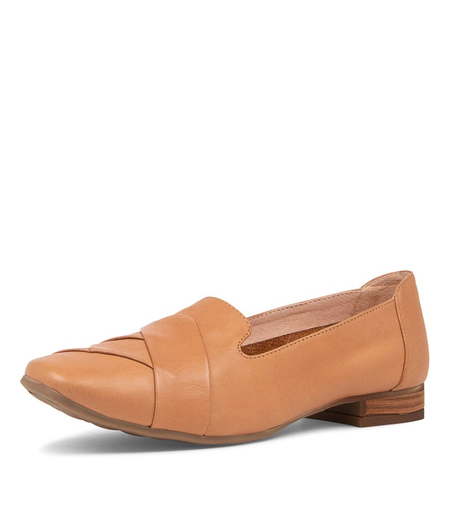 DIANA FERRARI Tilony Dark Tan Leather Loafers | Loafers