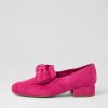 DJANGO & JULIETTE Varva Fuchsia Suede Heels | Loafers