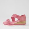 DJANGO & JULIETTE Ide Pretty Pink Weave Leather Espadrilles | Espadrilles