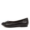 ZIERA Chelsea Xf Black Patent Leather Ballet Flats | Comfort