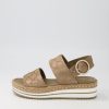 DJANGO & JULIETTE Atha Nutmeg Frill Leather Espadrilles | Espadrilles