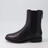 DJANGO & JULIETTE Martela Black Leather Chelsea Boots | Boots