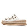 DJANGO & JULIETTE Vishu White Leather | Espadrilles