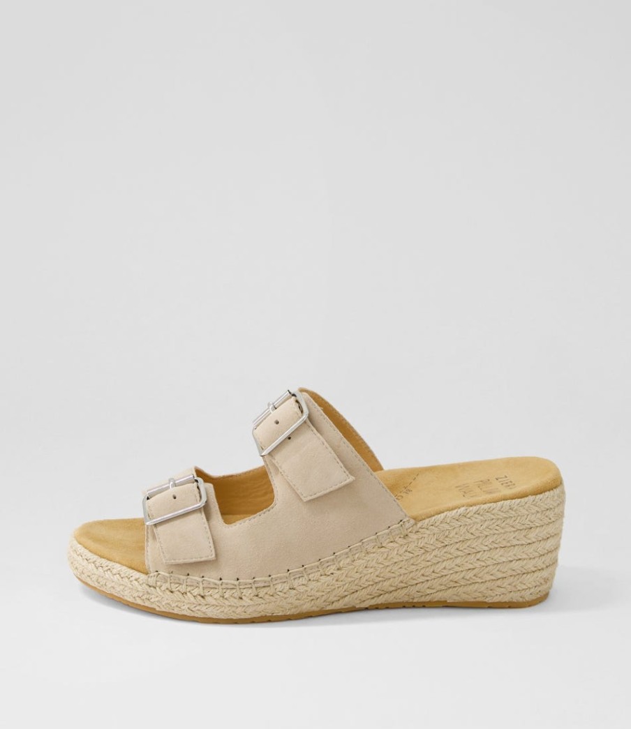 ZIERA Kamera Xw Taupe Suede Sandals | Espadrilles