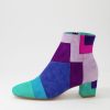 DJANGO & JULIETTE Heoner Purple Multi Ankle Boots | Boots