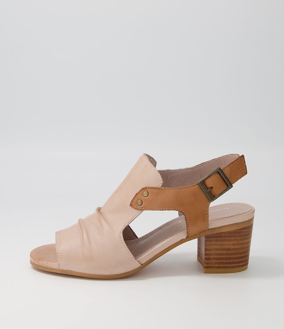 DJANGO & JULIETTE Ballarat Cafe Dark Tan Leather Sandals | Sandals