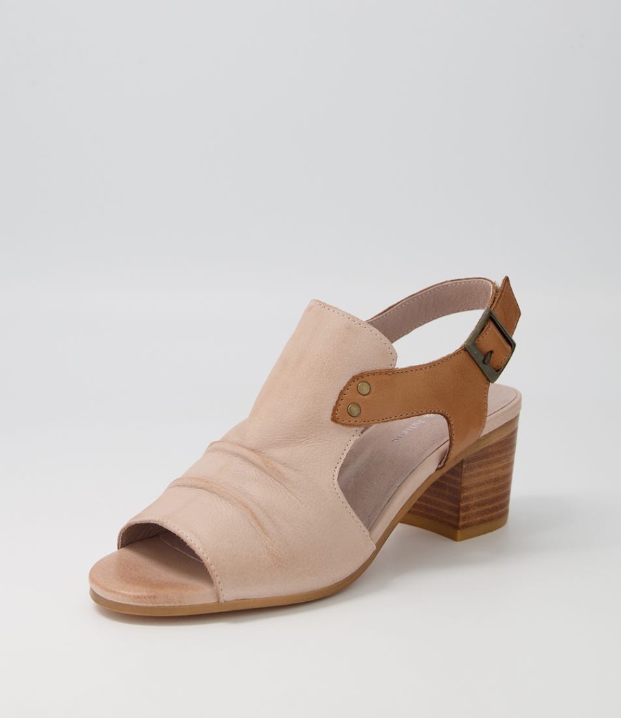 DJANGO & JULIETTE Ballarat Cafe Dark Tan Leather Sandals | Sandals