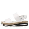 DJANGO & JULIETTE Atha White Leather | Espadrilles