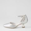 DJANGO & JULIETTE Deone Silver Leather Heels | Heels