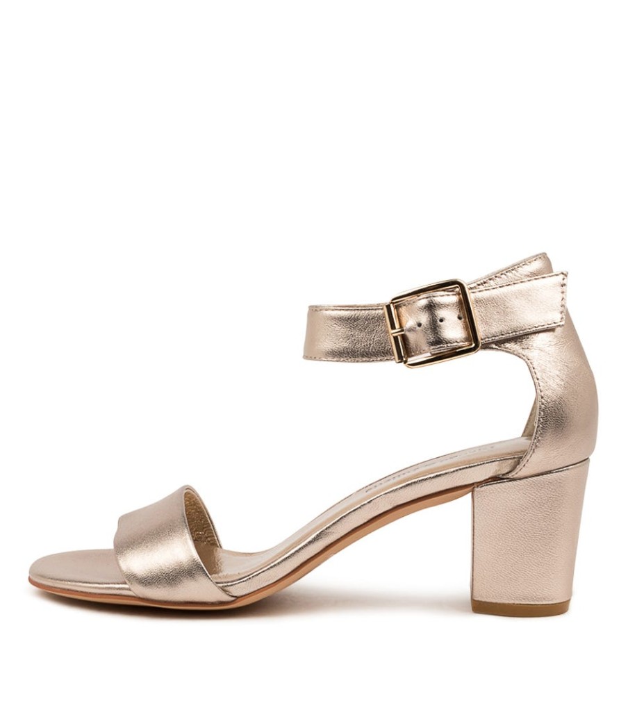 DJANGO & JULIETTE Cassier Champagne Leather | Heels