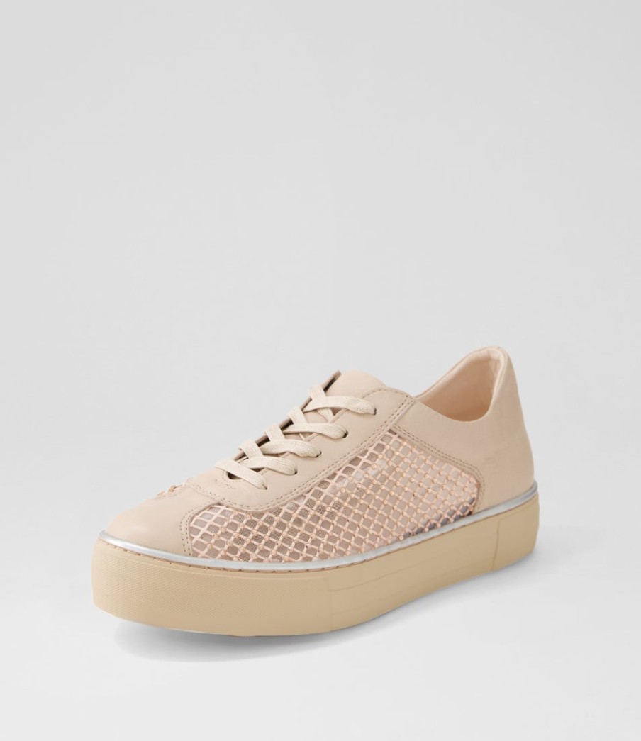 DJANGO & JULIETTE Fabia Nude Jewels Leather Sneakers | Sneakers