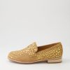 DJANGO & JULIETTE Avetta Camel Gold Dot Leopard Pony Loafers | Loafers