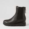 DJANGO & JULIETTE Rinnit Black Leather Chelsea Boots | Boots