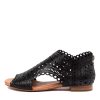 DJANGO & JULIETTE Powers Black Leather | Flats