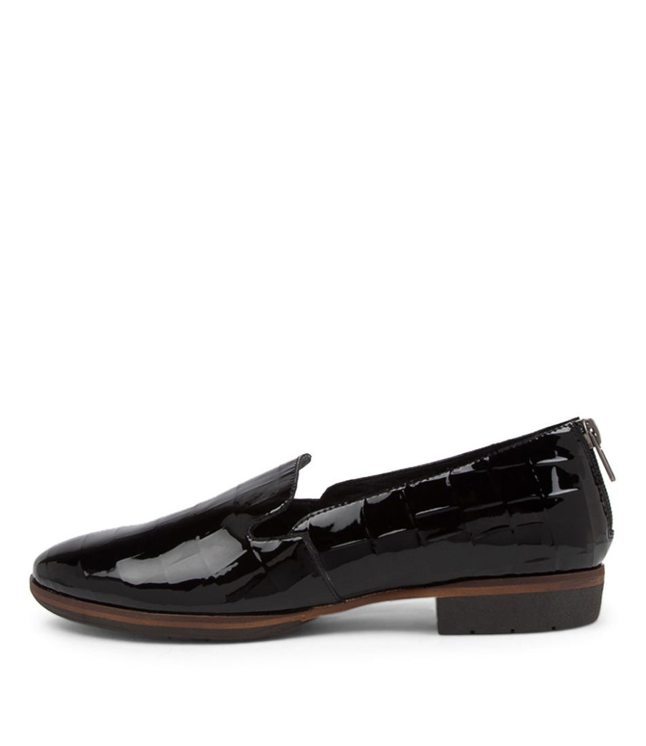 DJANGO & JULIETTE Odai Black Patent Leather Loafers | Loafers