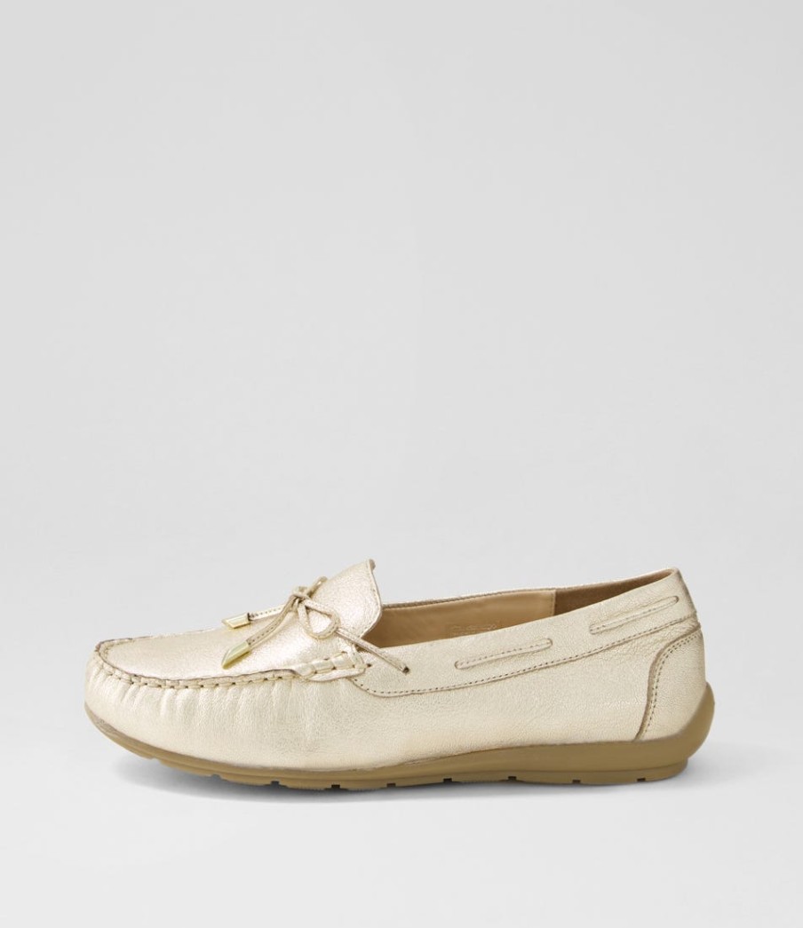 ARA Alabama Sport 12 Platin Leather Flat Shoes | Comfort