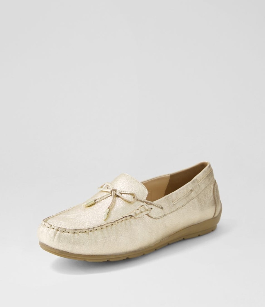 ARA Alabama Sport 12 Platin Leather Flat Shoes | Comfort