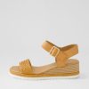 DJANGO & JULIETTE Imari Mandarin Weave Leather Sandals | Wedges