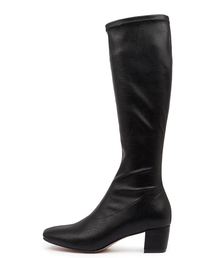 DJANGO & JULIETTE Hayleys Black Shrunken | Boots