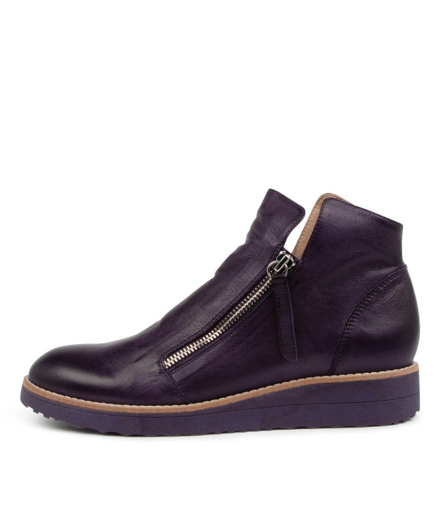 TOP END Ohmy Aubergine Leather | Boots