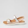 ZIERA Benji Xw Metallic Multi Leather Sandals | Wedges