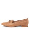 DIANA FERRARI Dae Light Camel Leather Ballet Flats | Loafers