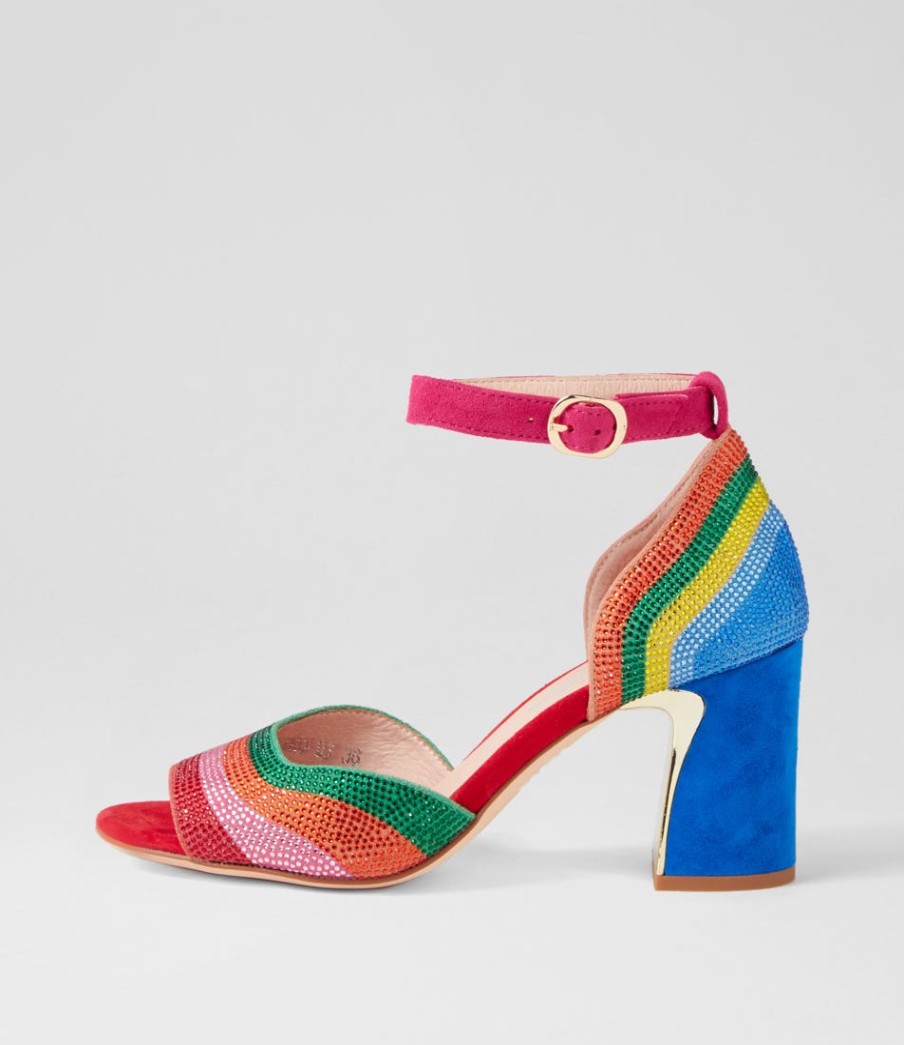 DJANGO & JULIETTE Kalino Bright Multi Sandals | Heels