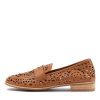 DJANGO & JULIETTE Addah Lrg Tan Leather Loafers | Loafers