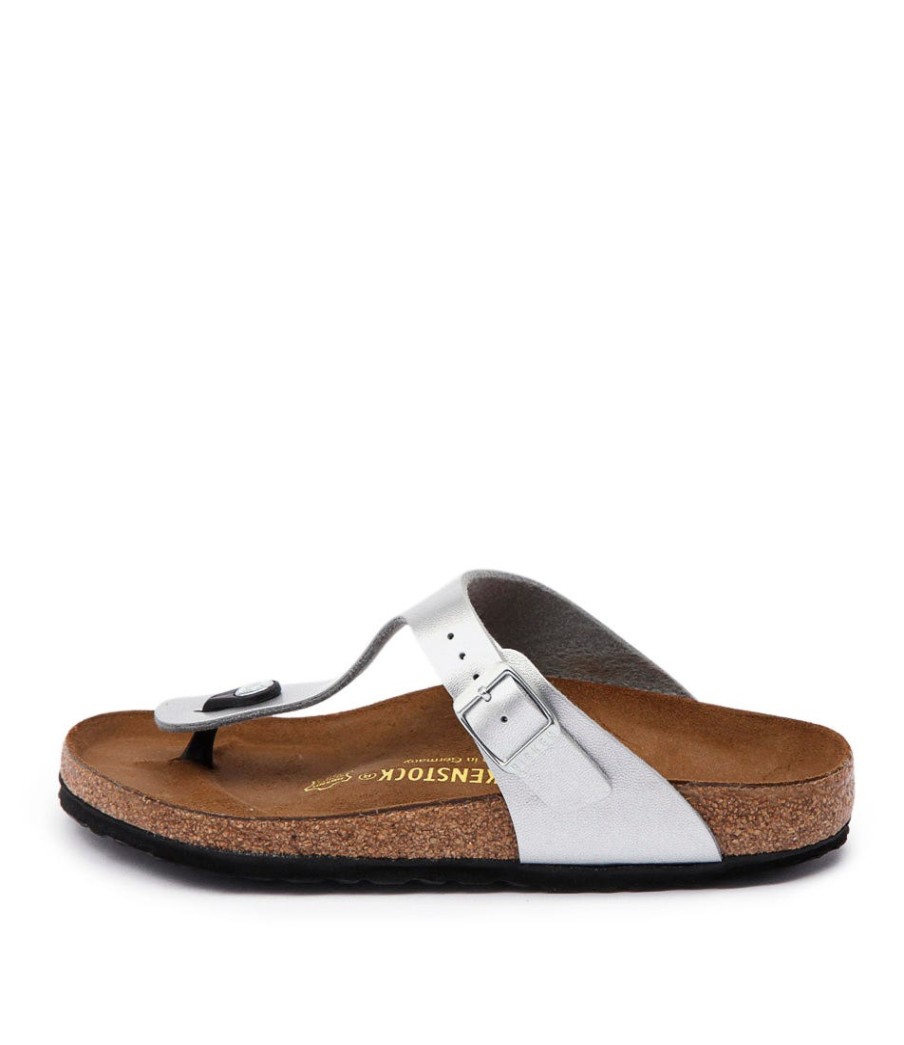 BIRKENSTOCK Gizeh Silver Birkoflor | Comfort