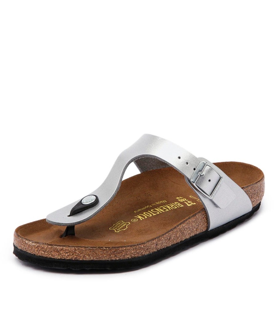 BIRKENSTOCK Gizeh Silver Birkoflor | Comfort