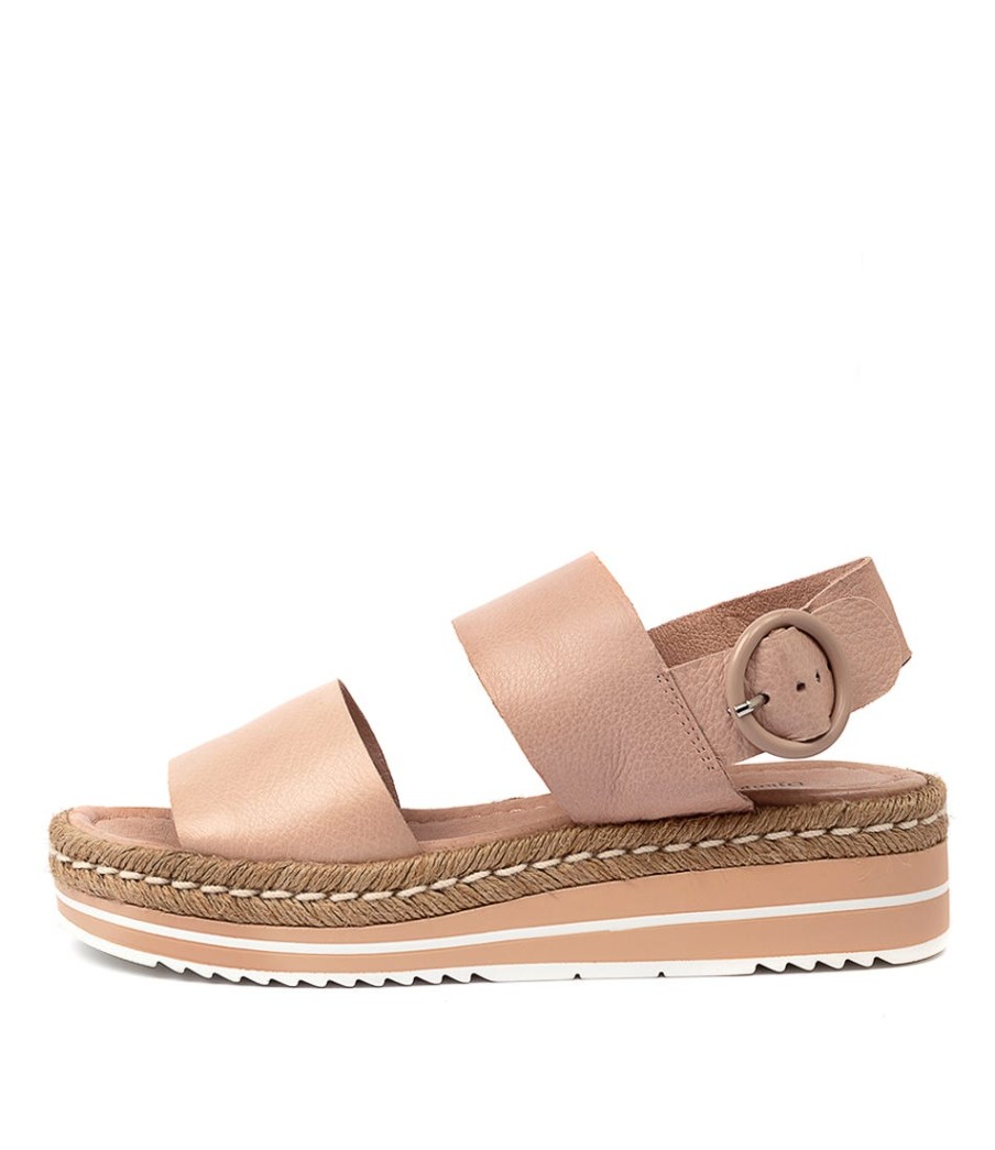 DJANGO & JULIETTE Atha Rose Leather | Espadrilles