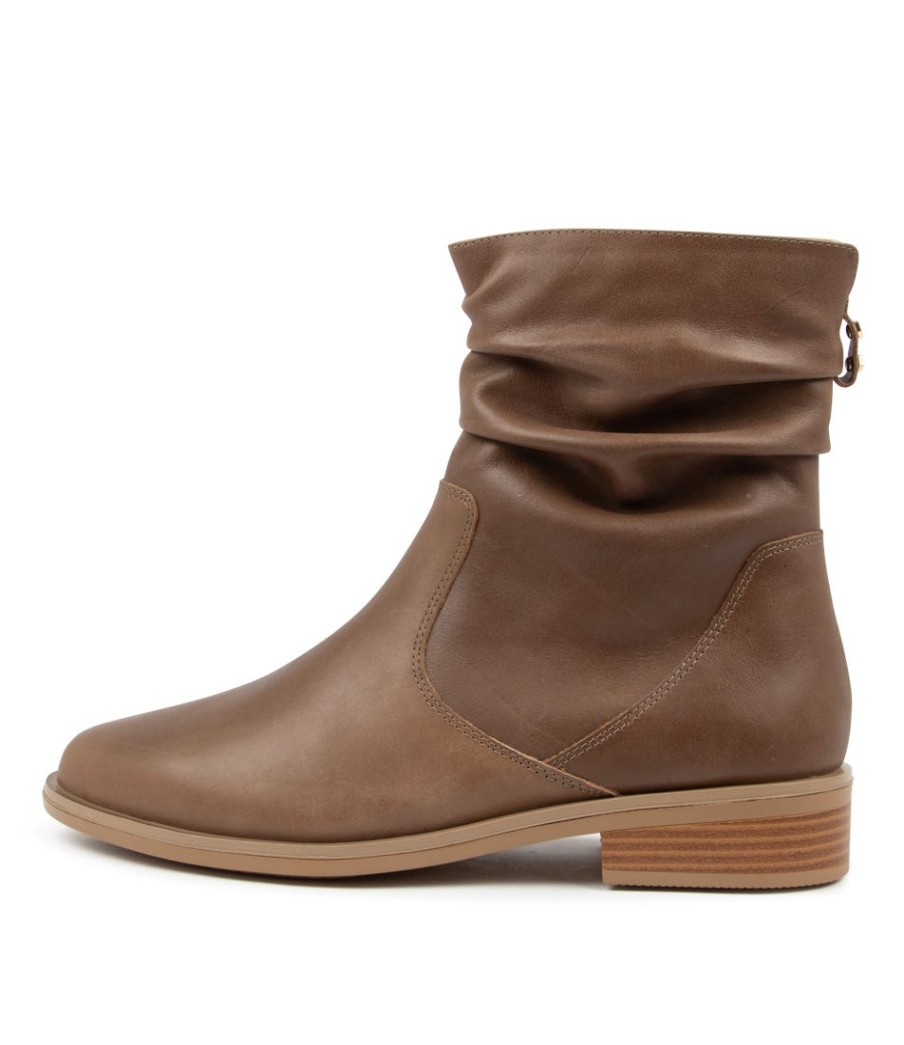 ZIERA Selma Xf Taupe Leather | Boots