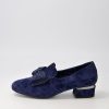 DJANGO & JULIETTE Grenada Navy Suede Jewels Heels | Loafers