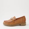 ZIERA Misima W Tan Leather Loafers | Loafers