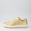 GABOR Nissy Gold Leather Sneakers | Comfort