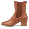 DJANGO & JULIETTE Mycah Cognac Leather Ankle Boots | Boots