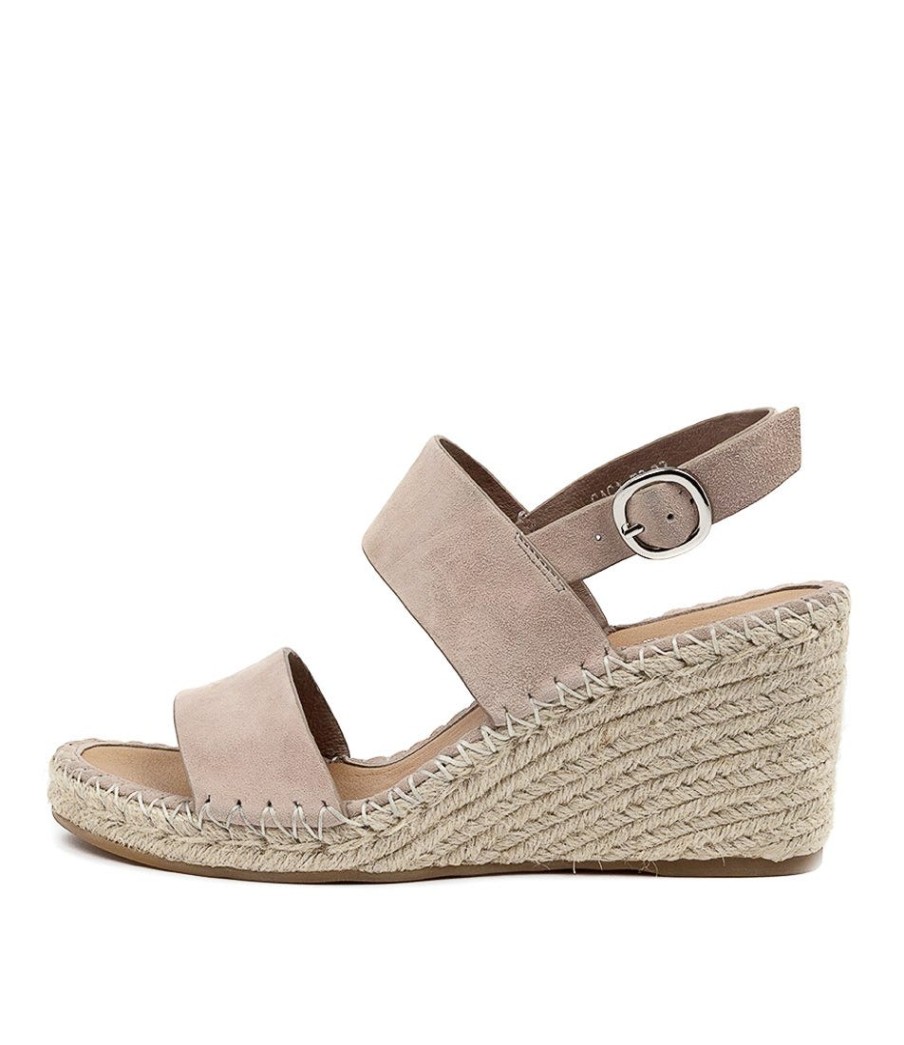 TOP END Gaga To Taupe Suede | Espadrilles