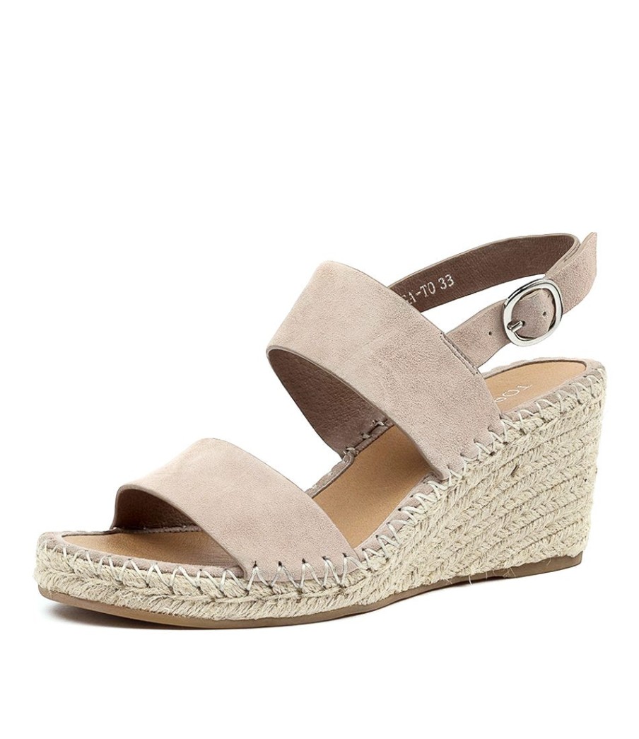 TOP END Gaga To Taupe Suede | Espadrilles